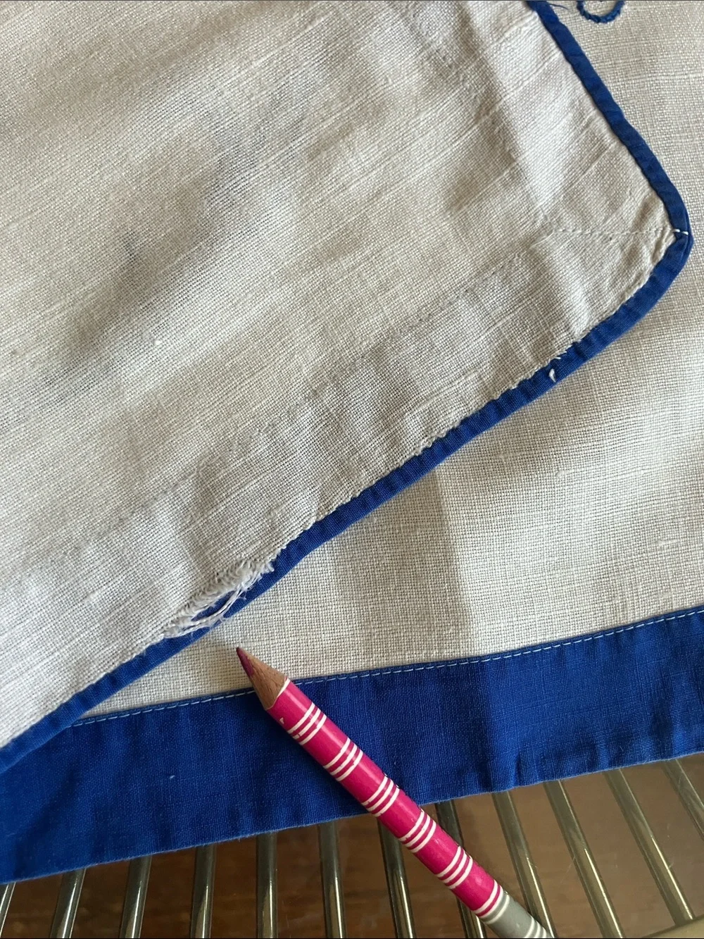 Vintage Swedish large size hand embroidered guest towel dish towel